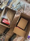 Vintage Dead Stock Coke Coca Cola Dinner Glass Clock Red Sign 1994