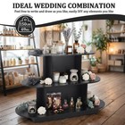 55in W X 23 6in D X 35in H 3 Tier Oval Display Table Retail Table For Stores
