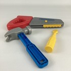 Fisher Price Pretend Play Tools Handsaw Hammer Screwdriver Workshop Vintage 80s
