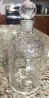 Vintage Guerlain Bee Embossed Glass Empty Perfume Bottle   France 1960s  5 14 In