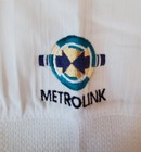       metrolink Railroad       Golf Shirt   Golf  Polo  Mens Large  White    new 