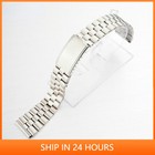 19mm Straight End Steel Silver Vintage Wrist Watch Band Bracelet For Seiko Pogue