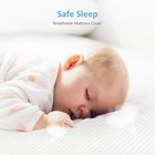 Dourxi Mini Crib Mattress 38x24x4 Inch Dual Sided Comfort Gel Memory Foam Blue