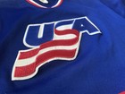 Vintage 1980   s Ccm Team Usa Ice Hockey Jersey Size Small Stitched Olympics Blank