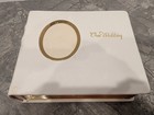 Vintage Our Wedding Photo Album Faux Leather  Gold Metal Trim  Gary Christopher 