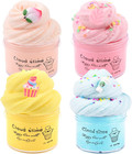 4 Pack Cloud Slime Kit  Soft And Non-sticky Funny Slime  Stress Relief Scented S