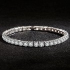 Women   s Tennis Bracelet 925 Sterling Silver Moissanite Wedding Jewelry Gift