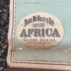Vintage 1908 Pull Down Africa Map School Classroom Wall Art Rand Mcnally Roll Up