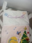Vtg 2002 Disney Embroidered Cinderella And Mice Christmas Stocking Light Up