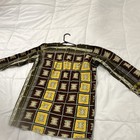 Handmade African Print Dashiki Cotton Long Sleeve Top  One Size  Multi-color