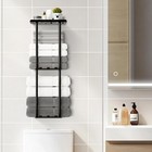 Bathroom Towel Storage Rack  Wall Mounted Bathroom Towel Rack  29 Inch Heavy Dut