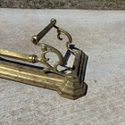 Antique Brass Art Nouveau Decorative Edwardian Style Fire Hearth Kerb Fender