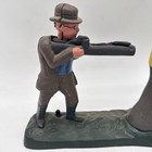 Vintage Cast Iron Mechanical Bear In Tree With Hunter Coin Mechanical Bank