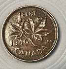 1946 Canadian George Vi Penny One Cent Coin
