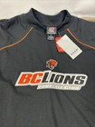 Reebok Long Sleeve Embroidered Cfl Shirt Mens Xl Black British Columbia Lions