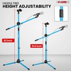 5 Core Microphone Stand Floor Height Adjustable W Extending Telescoping Boom Arm
