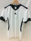 Adidas Climalite Men s Tabelaii Soccer Jersey White black  Size Small 