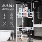Shower Caddy Over Shower Door Shower Hanging Organizer No Drilling Over The Door