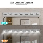 Vanity Light 7 Lights 45   Polished Chrome For Bathroom Mirror Wall Lamp Fixture