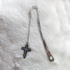 Glow In The Dark Metal Cross Bookmark Gift For Students Teachers Book Lovers