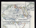 1863 Dower Map Africa Cape Colony Morocco Guinea Egypt Nubia Sahara Congo Soudan