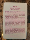 Vintage Who Is The Thief  Card Game Whitman Western Publishing 1966 Complete