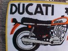 1970s Vintage Large Ducati Motorcycle Jacket Patch Swag Orig Exc Nos