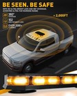 102leds Amber Rooftop Strobe Light Emergency Warning Beacon Strobe Lamps