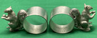 2 Pcs  Reed   Barton Pewter 2     Tall Standing Squirrel W  Nut  Napkin Ring P16s