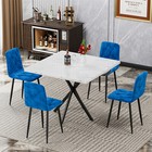 5 Piece Dining Set Square Dining Table W  4 Chair Kitchen Breakfast Furniture
