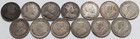Lot Of 13 Canada Silver 5 Cents 1902 05-07 10-14 17-20  13 Canadian 5c Coins