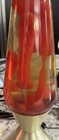 Vintage Lava Lite Aristocrat starlight 52oz Lamp - Red Wax   Amber-clear Liq 