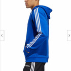 Adidas Men s Fleece Pull Over Hoodie Sweatshirt royal blue white X-large nwt