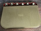 Rare 1940s Coty New York Sleigh Bells Vanity Compact Powder Rouge 4x3 Vintage