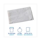 Boardwalk W3036x 30 Gal  Linear Low Density Can Liners - White  100 carton  New
