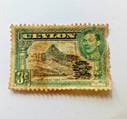 Ceylon 3c King George Vi Adam s Peak Used Stamps British Commonwealth Lot Of 10