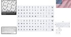 2pcs English Keyboard Stickers - Scratch Resistant Vinyl For Laptop   Desktop