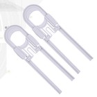  2 Pack Child Proof Locks U-shaped Safety Baby Refrigerator Sliding Cabinet