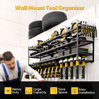 Heavy Duty Metal Power Tool Organizer Drill Holder Wall Mount Utility Racks Rail