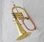 Professional New Flugelhorn Abalone Shell Keys Bb Flugel Horn With Case