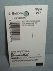 Blumenthal   La Petite 2 Wood 4-hole Wooden Sewing Buttons 1 1 8  New On Card