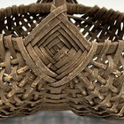 Antique Butt Basket 11  God s Eye Bentwood Handle Farmhouse Country Decor
