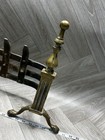 Original Cast Iron   Brass Fire Grate Front Fret  front Bars  Dogs 28    Inch
