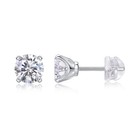 1ct Moissanite Stud Earrings S925 Silver     Luxury Rhymes Design     Fast Us Shippi