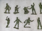 Lot Of Vintage Marx Battleground Green Army Soldier Figures 1 32 Scale Lot 1a