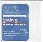 Clear Shower Curtain Liner 36x72 Waterproof Peva Metal Grommets
