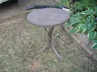 Antique Wrought Iron Bistro Table Industrial Table Machine Shop