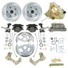 Disc Brake Conversion Kit 9  Booster Drilled Rotors For 1964-1972 Gm A f  X Body