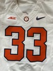 Clemson Tigers Football Jersey Mens 42 White Game Worn Team Issued Nike  33