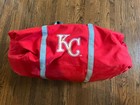 Kansas City Kc Royals Game Used Issued Baseball Equipment Red Duffel Bag